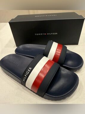 Tommy Hilfiger Men's Rozi Slide Sandal Color Dark Blue